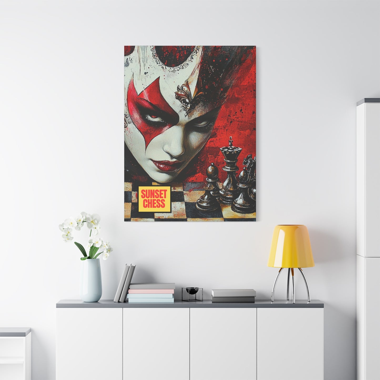 Queens Revenge - Canvas Chess Print 36"x48"