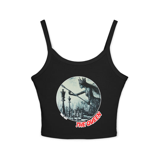 Queen in Action - Black Women's Tank Top