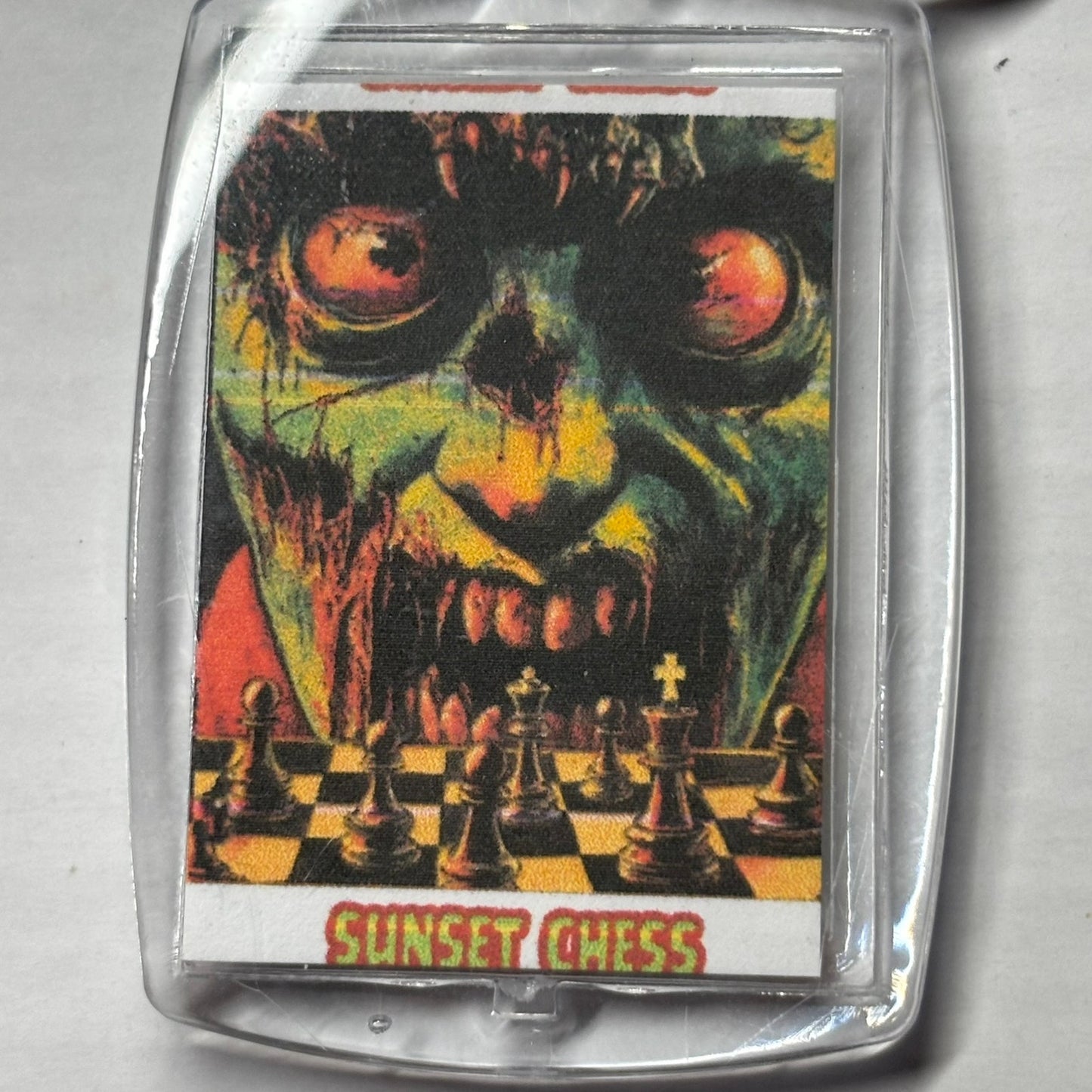 Up Close! - Chess  Photo Keychain