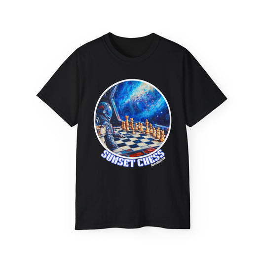 The Deep Blue Abyss - Black Chess T Shirt