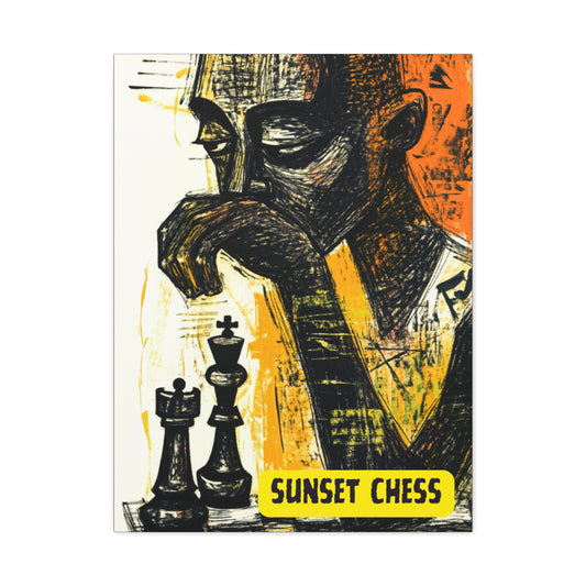 Bored With The Game - Canvas Chess Print 24"x32"