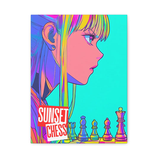 Retro Pop - Canvas Chess Print 12"x16"
