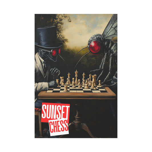 Battle Of The Bugs - Canvas Chess Print 40"x60"