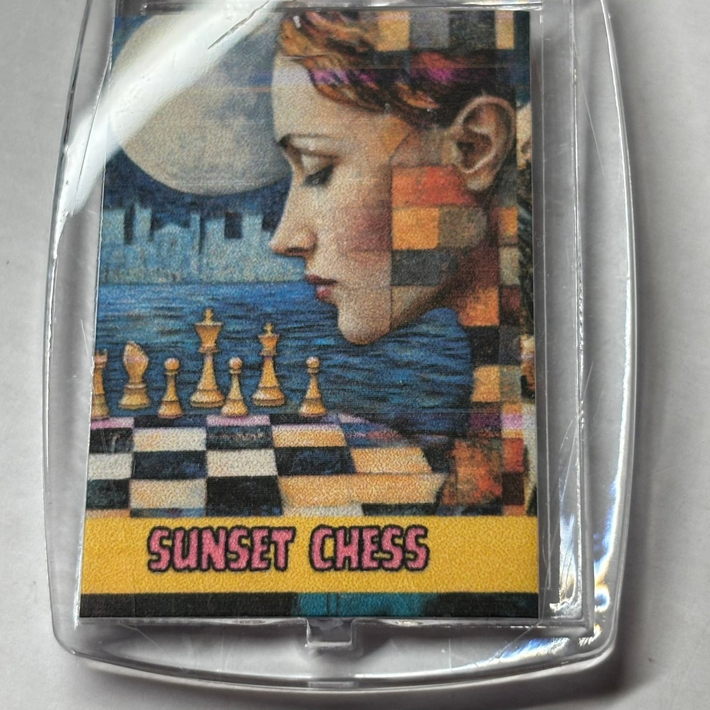 Puzzled Mind - Chess  Photo Keychain