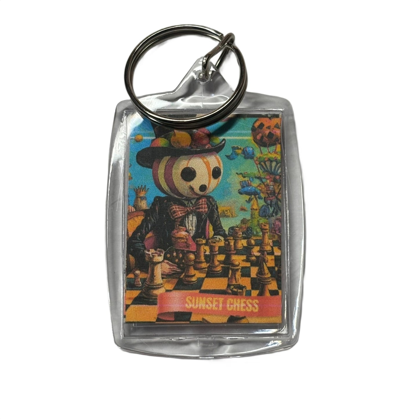Silly Man - Chess  Photo Keychain