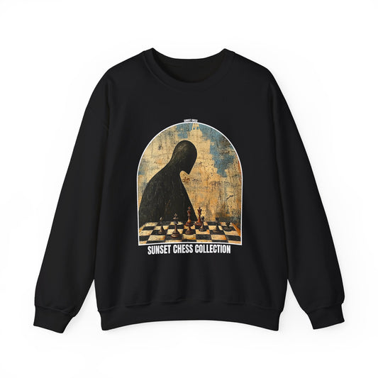 The Shadow Man - Black Chess Crewneck Sweater