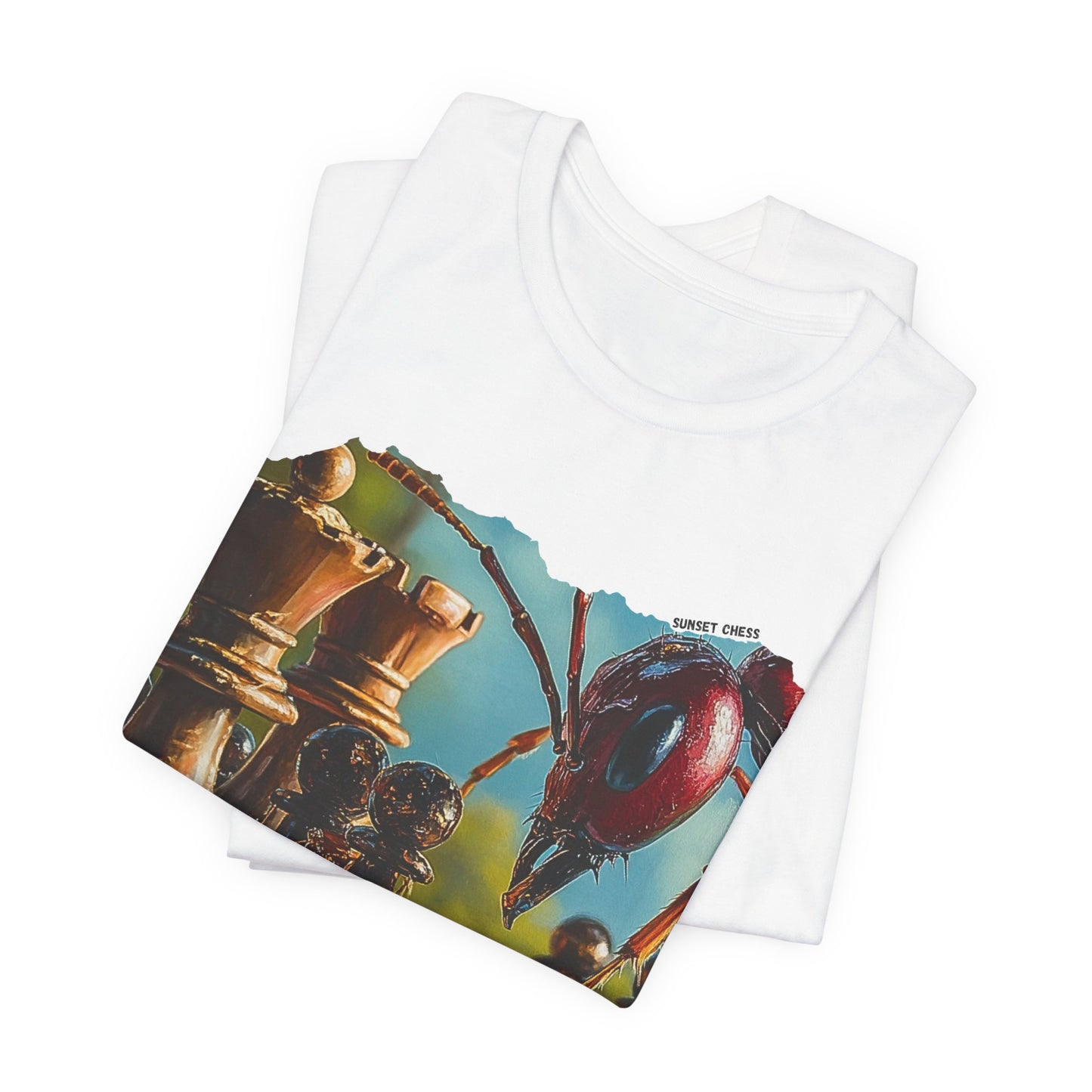 Ant Attack - White Chess T Shirt