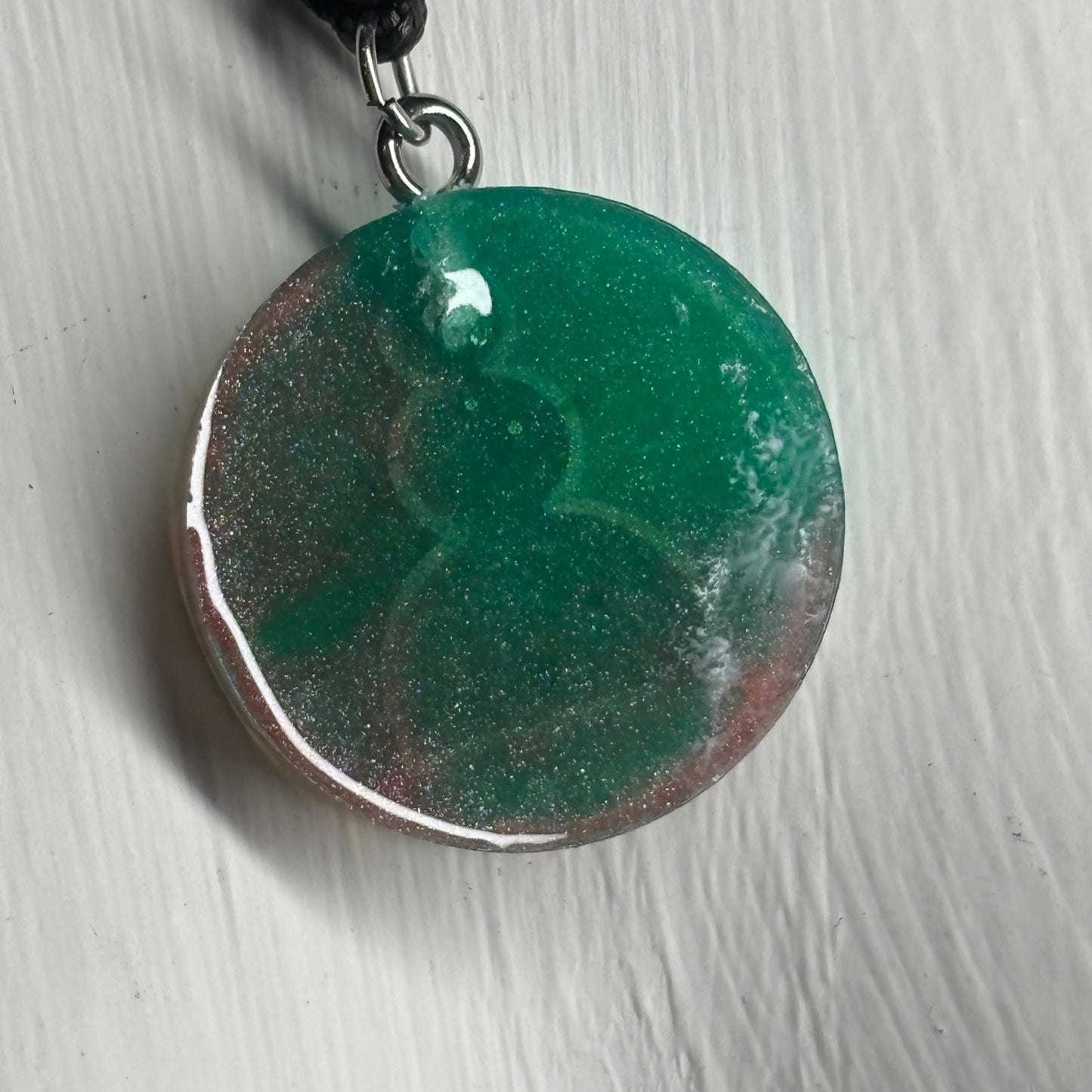 Green Pawn - Handmade Resin Chess Necklace
