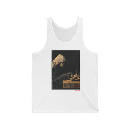 Chess In The Dark - White Tank Top
