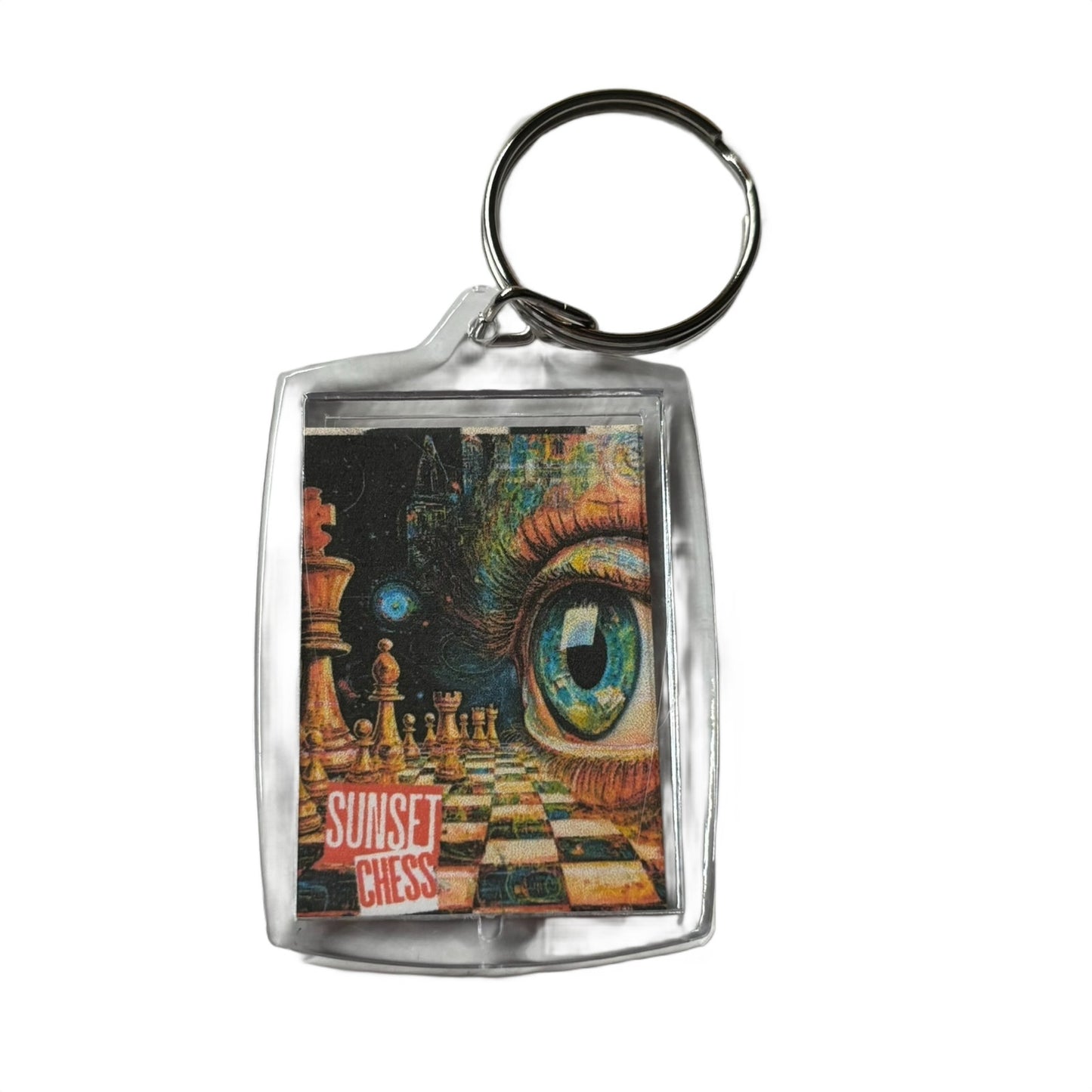 Close Eye - Chess  Photo Keychain
