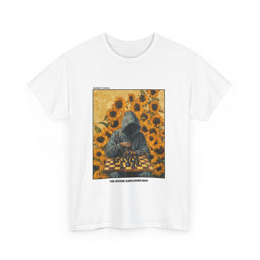 Sunflower Man - White Chess T Shirt