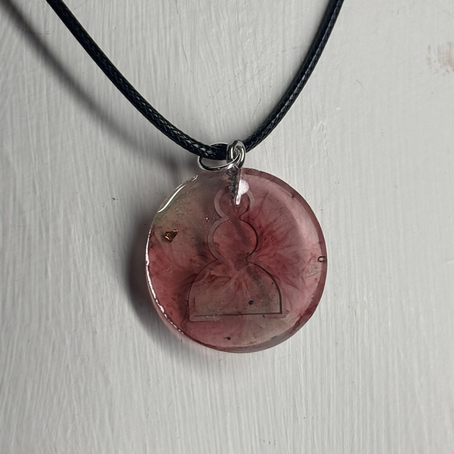 Spaz Red Pawn - Handmade Resin Chess Necklace