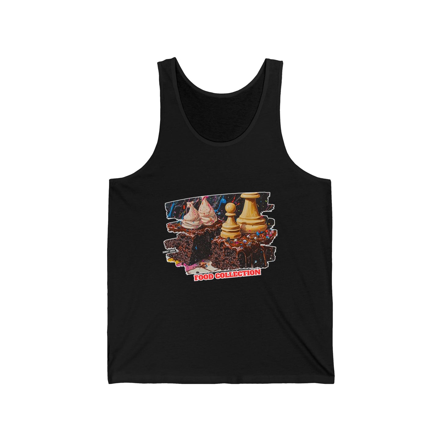 Brownie Chess - Black Chess Tank Top
