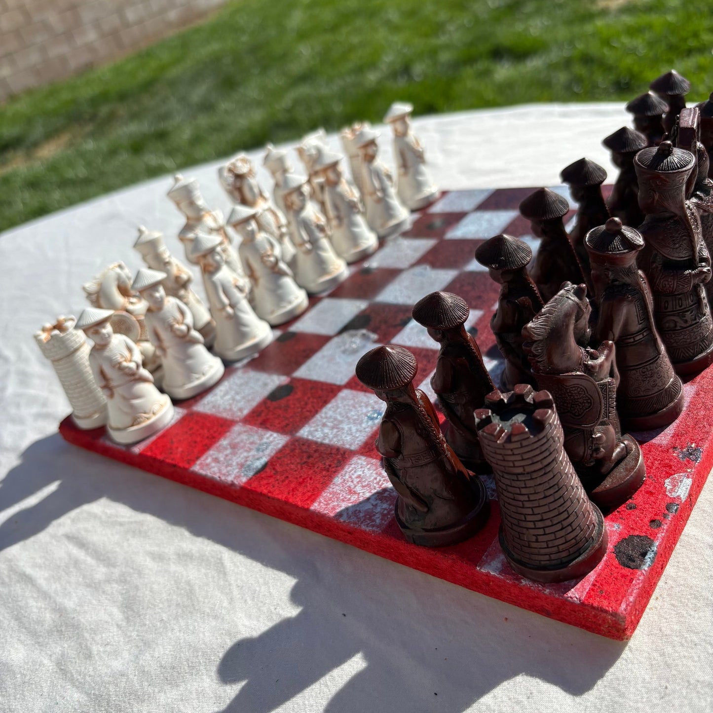 Chrome Red Desire - Chinese Edition Chess Set