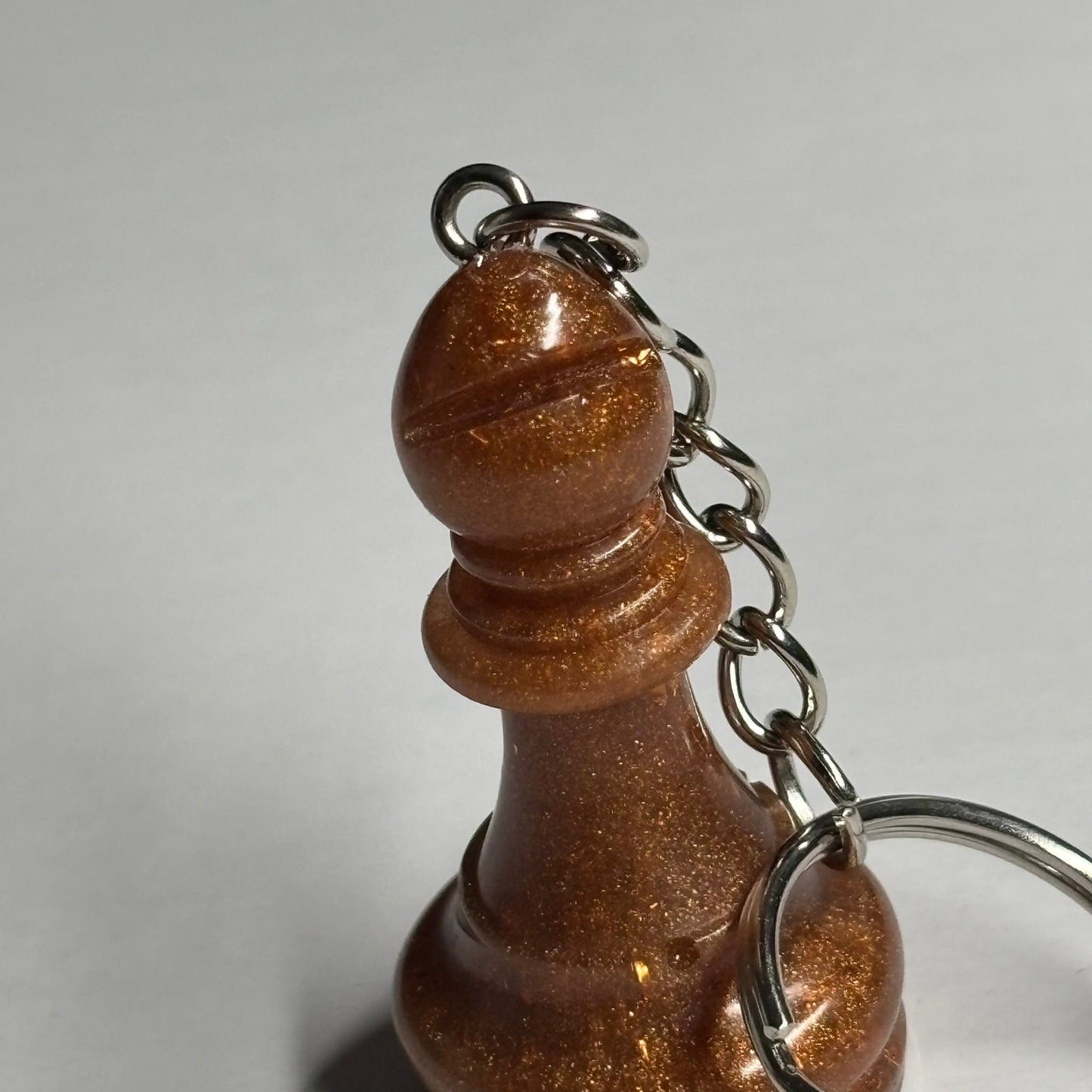 Bronze Bishop - Handmade Resin Keychain