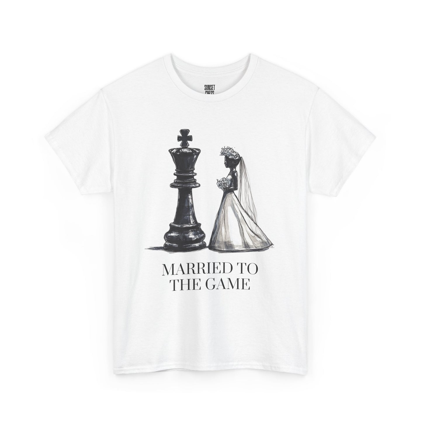 Married to the Game - Unisex Heavy Cotton Chess Tee