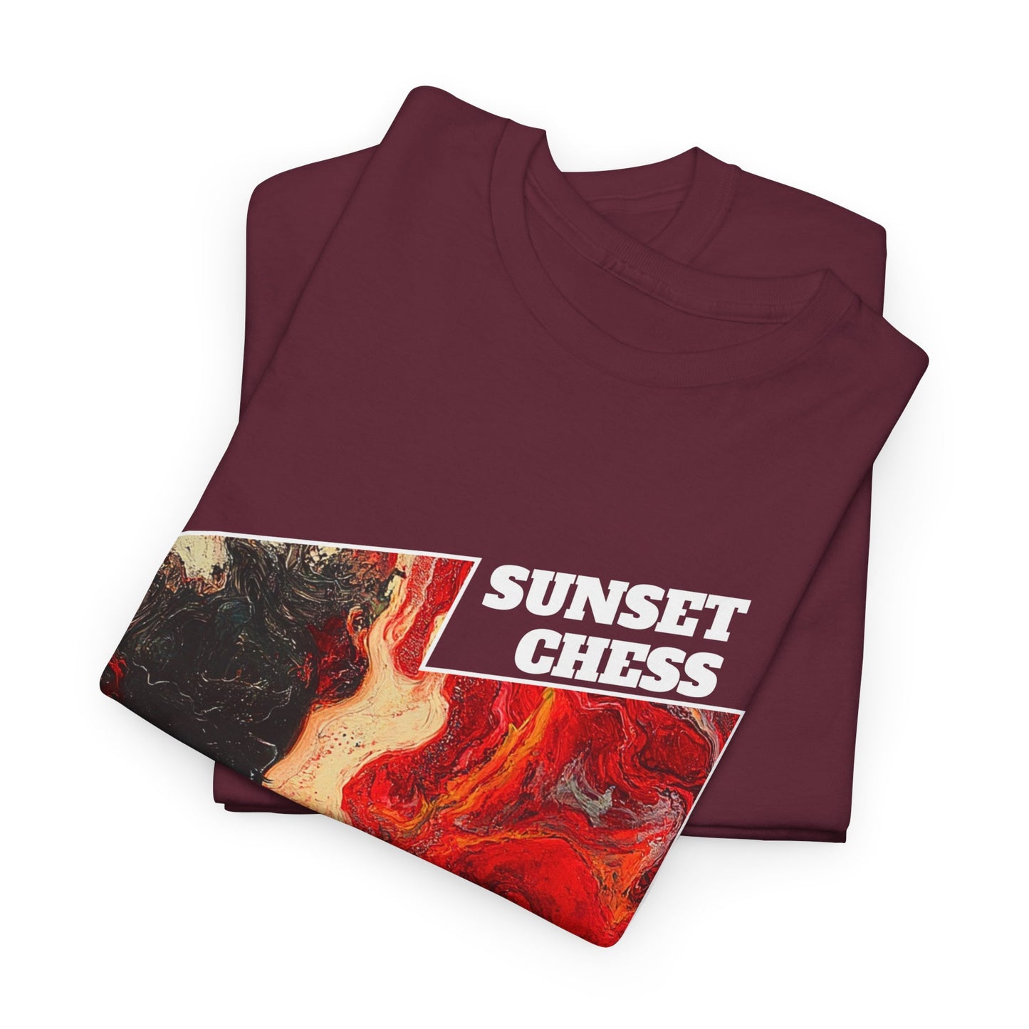 Woman On Fire - Maroon Red Chess T Shirt