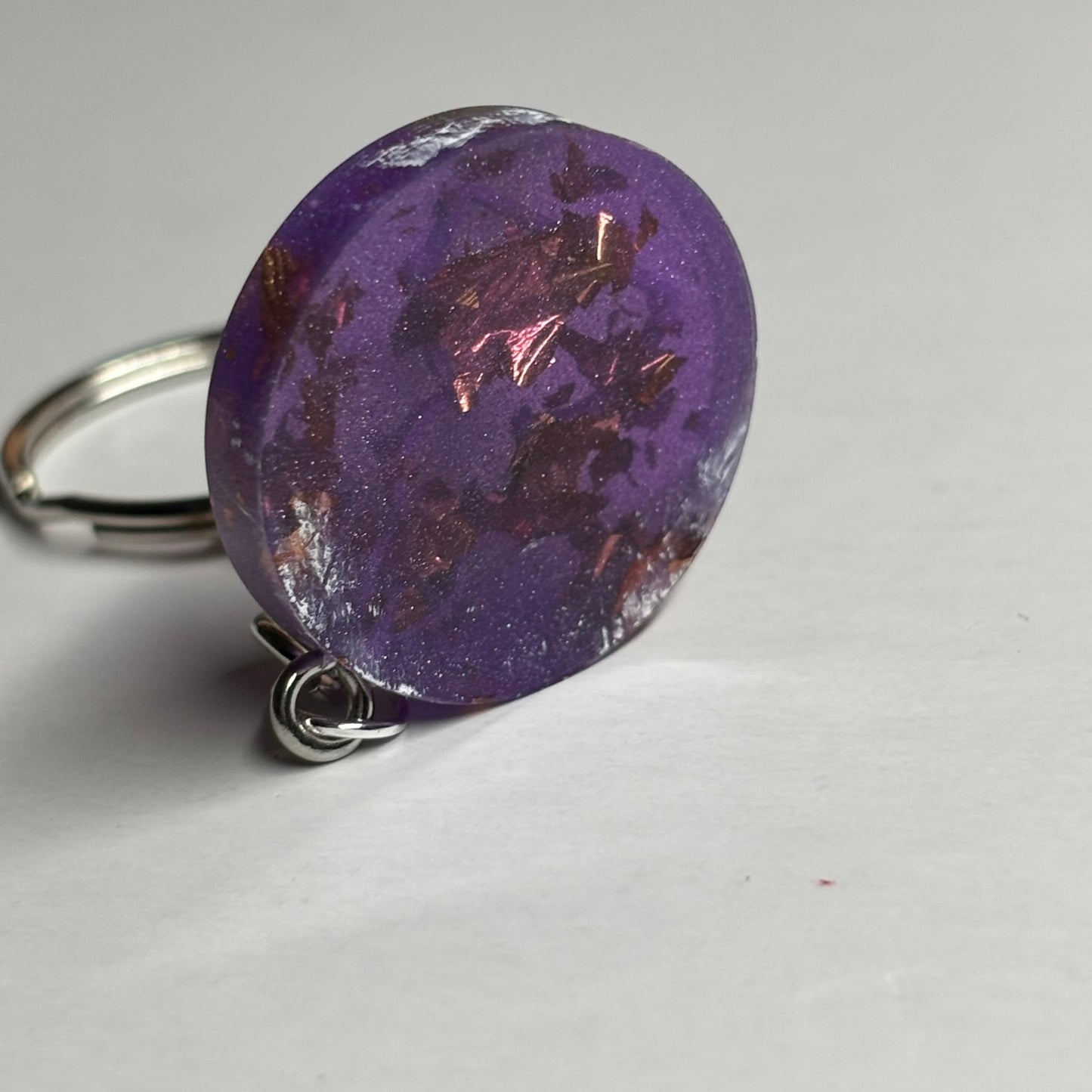 Purple Crystals Pawn - Handmade Resin Keychain