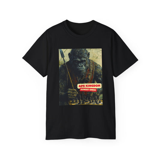 Ape Kingdom - Black Chess T Shirt