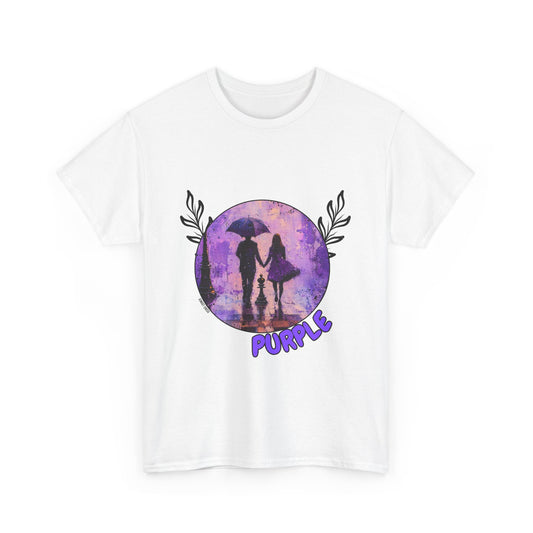 Purple Rain -  White Chess T Shirt