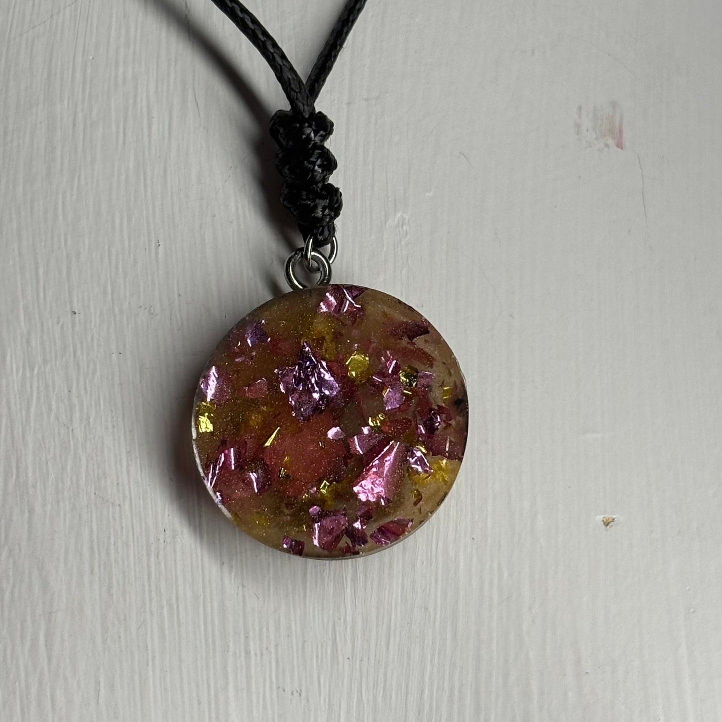 Crystal Brown King - Handmade Resin Chess Necklace