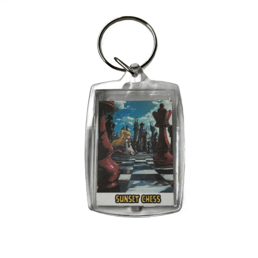 The Battle - Chess  Photo Keychain
