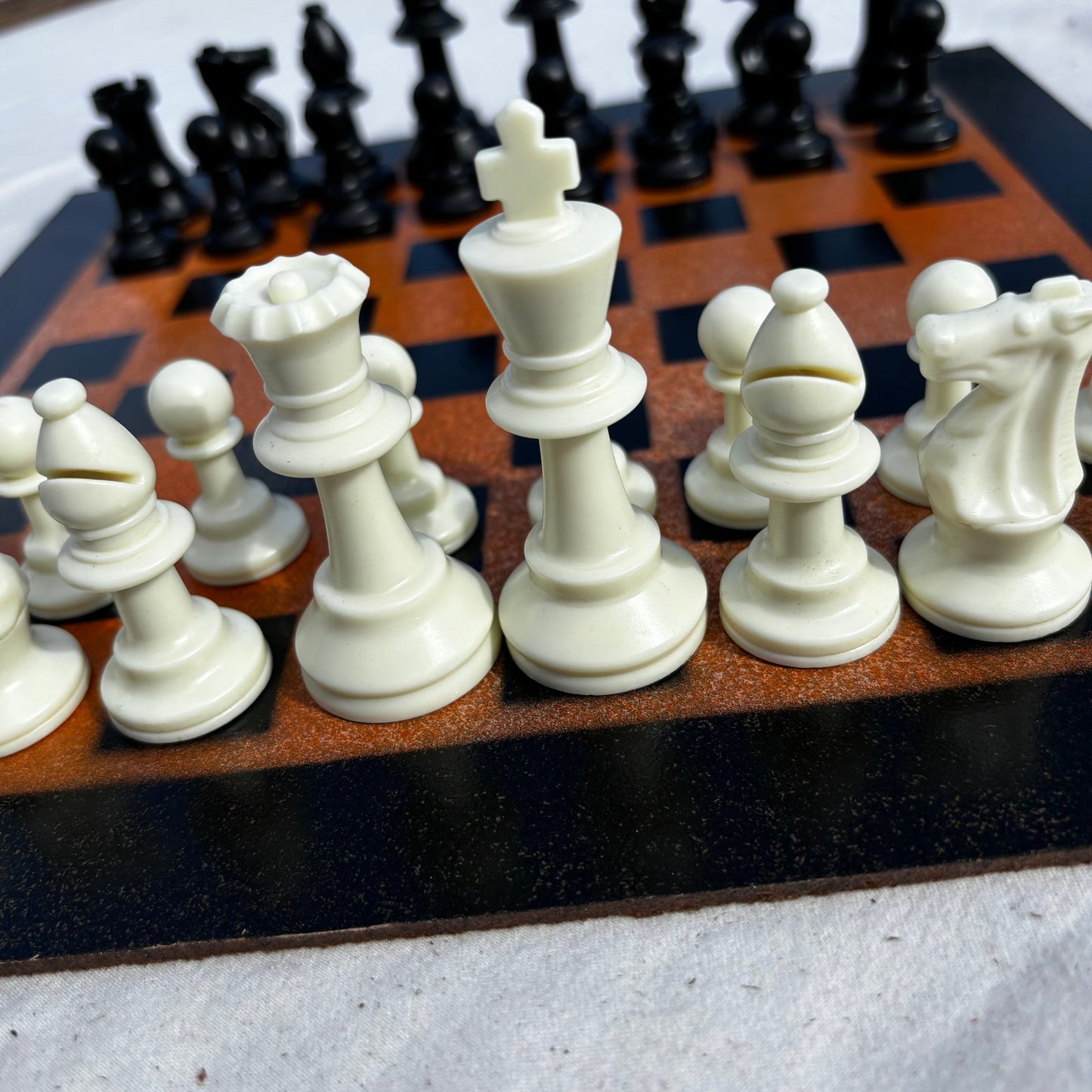 Safari Orange - Painted Chess Set