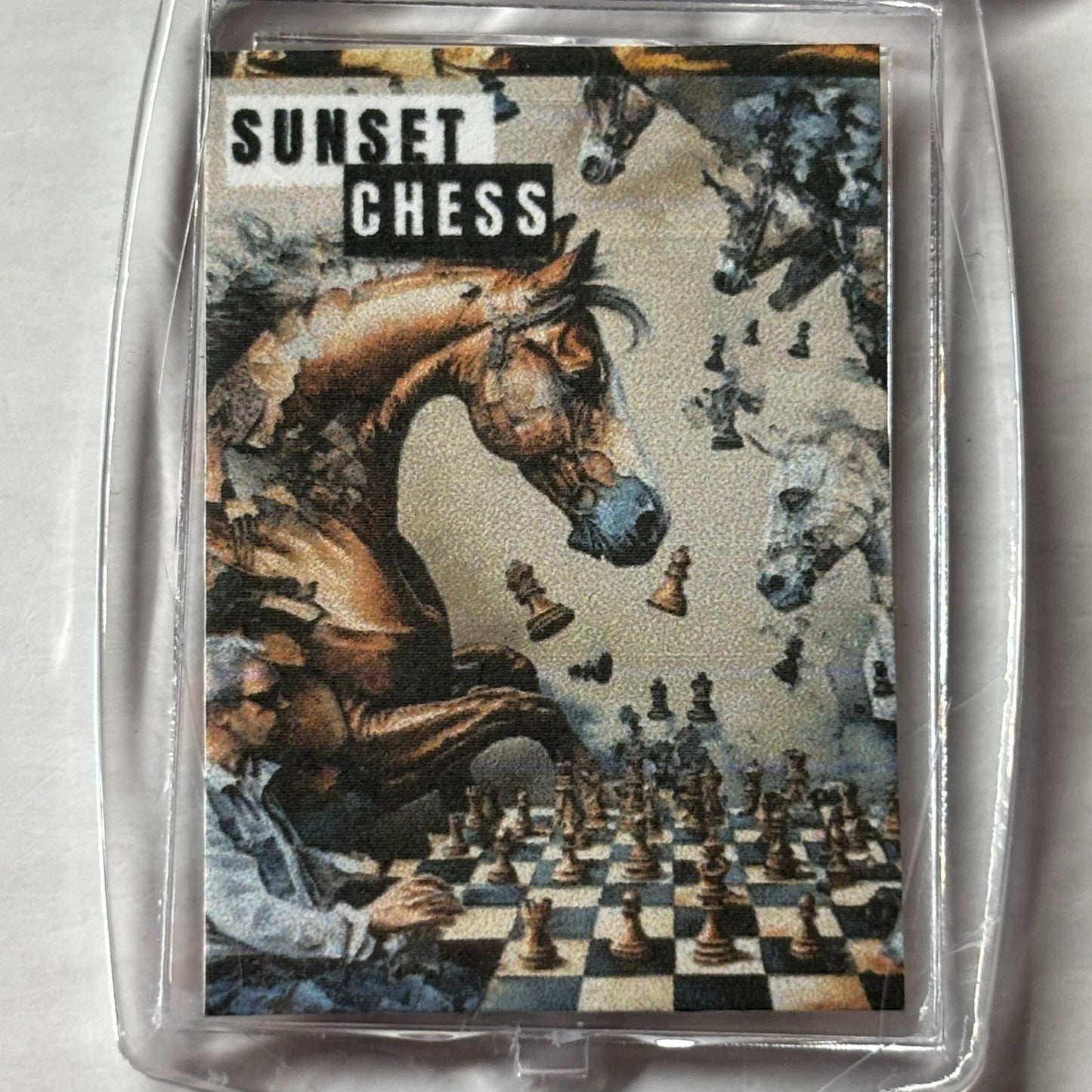 Knights Folly - Chess  Photo Keychain