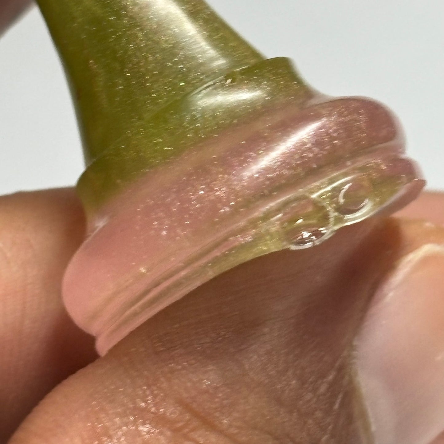 Green Pink Rook - Handmade Resin Keychain