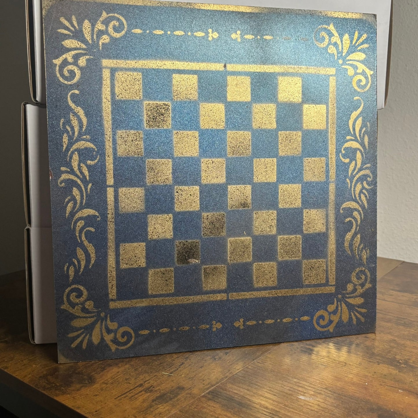 Simple Gold - Painted Chess Board