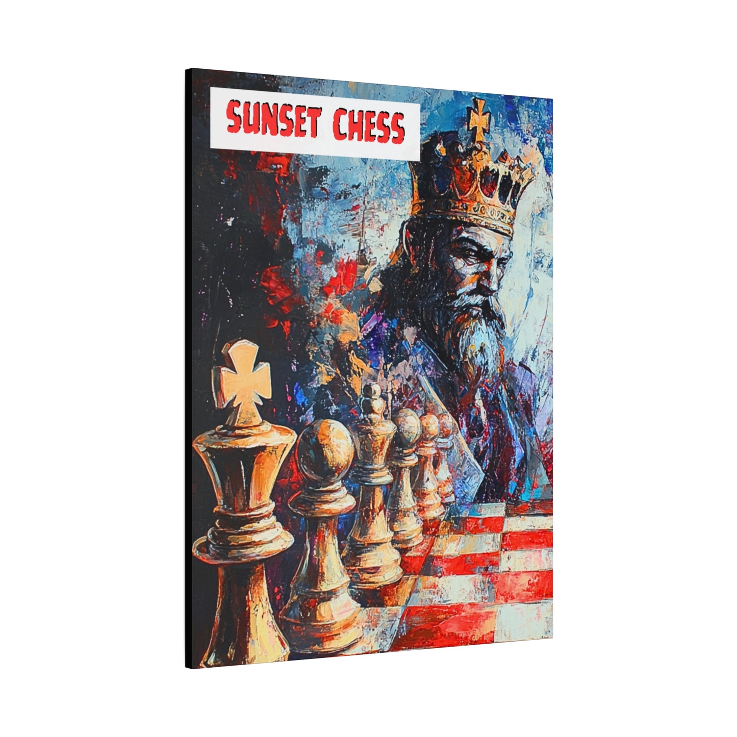 Challenges of a King - Canvas Chess Print 36"x48"