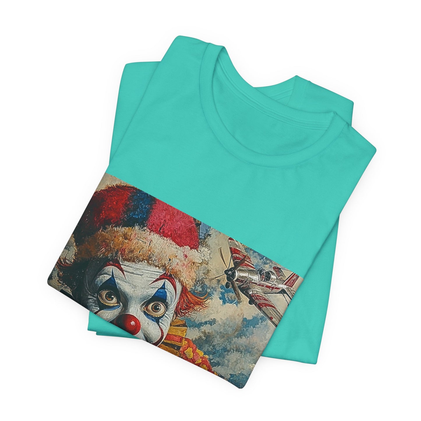 The Astonished Joker - Teal Blue Chess T Shirt