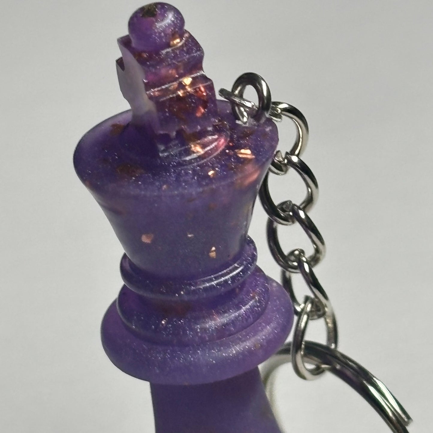 Purple Royalty King - Handmade Resin Keychain
