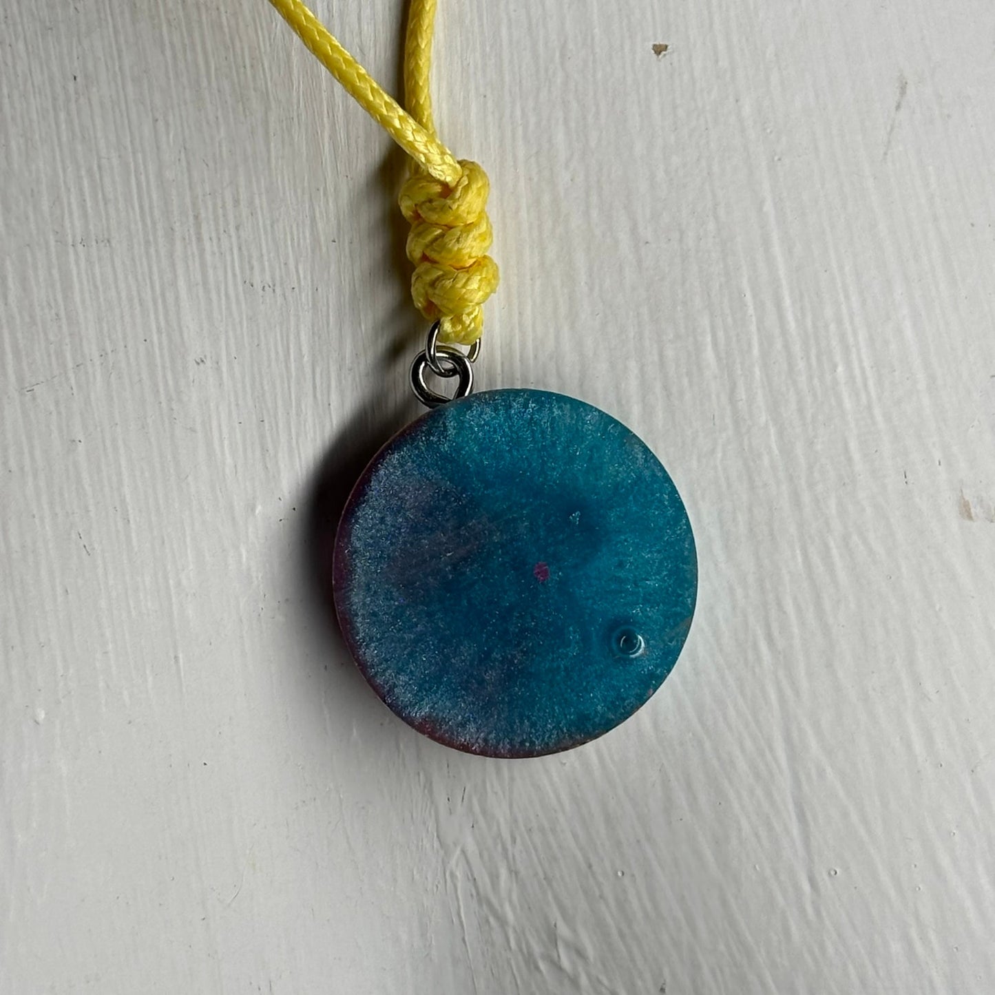 Miami Orange King - Handmade Resin Chess Necklace