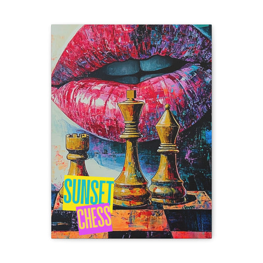 Mind Games - Canvas Chess Print 12"x16"