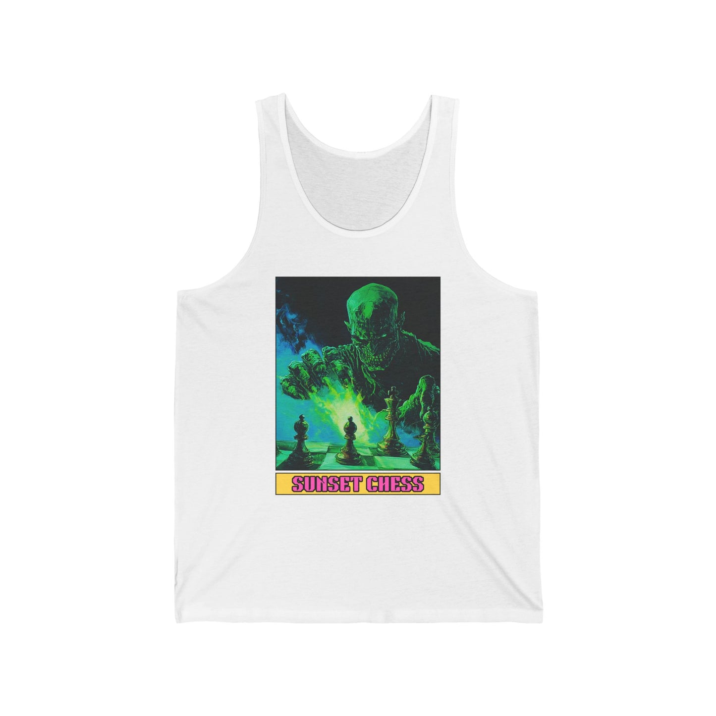 The Green Beast - White Tank Top