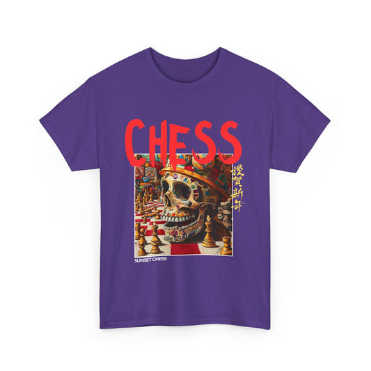 The Skull Awakes - Purple Chess T Shirt