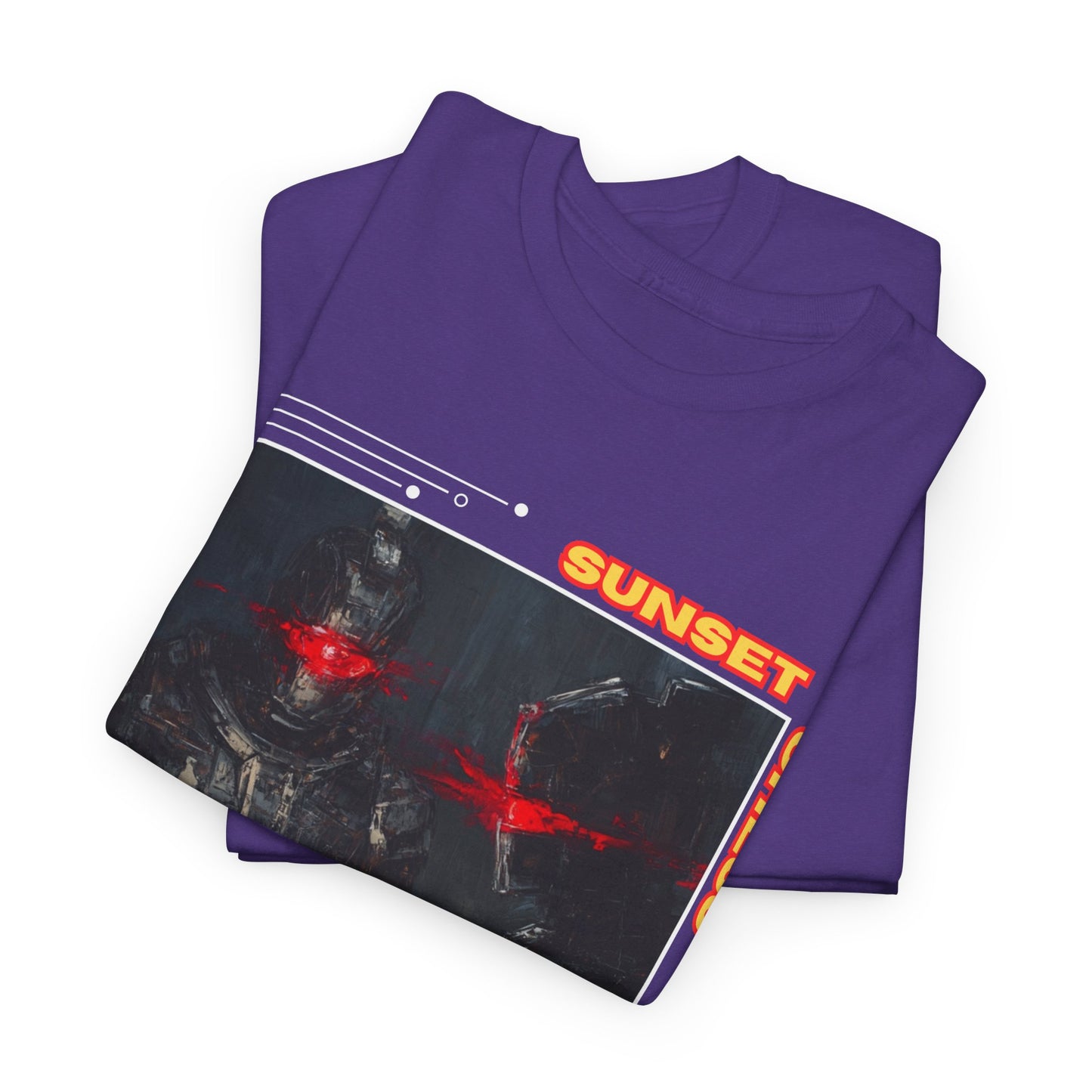 Battle Of The Cyborgs - Purple Chess T Shirt