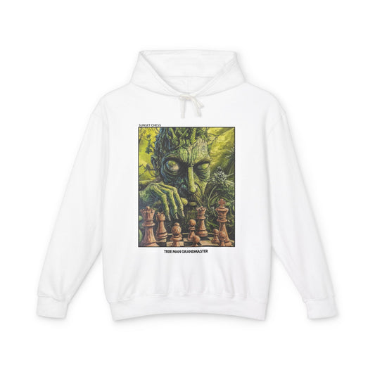Tree Man - White Chess Hoodie