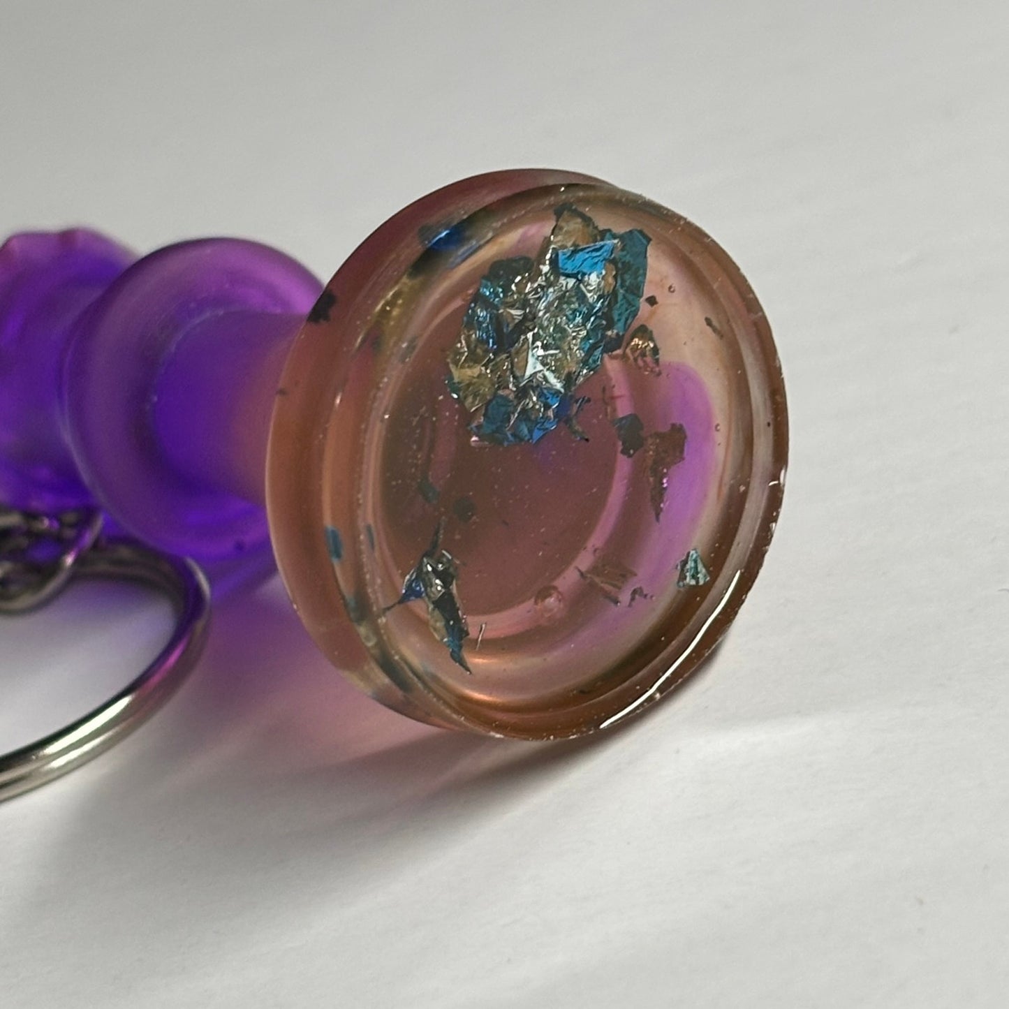 Royal Purple Queen - Handmade Resin Keychain