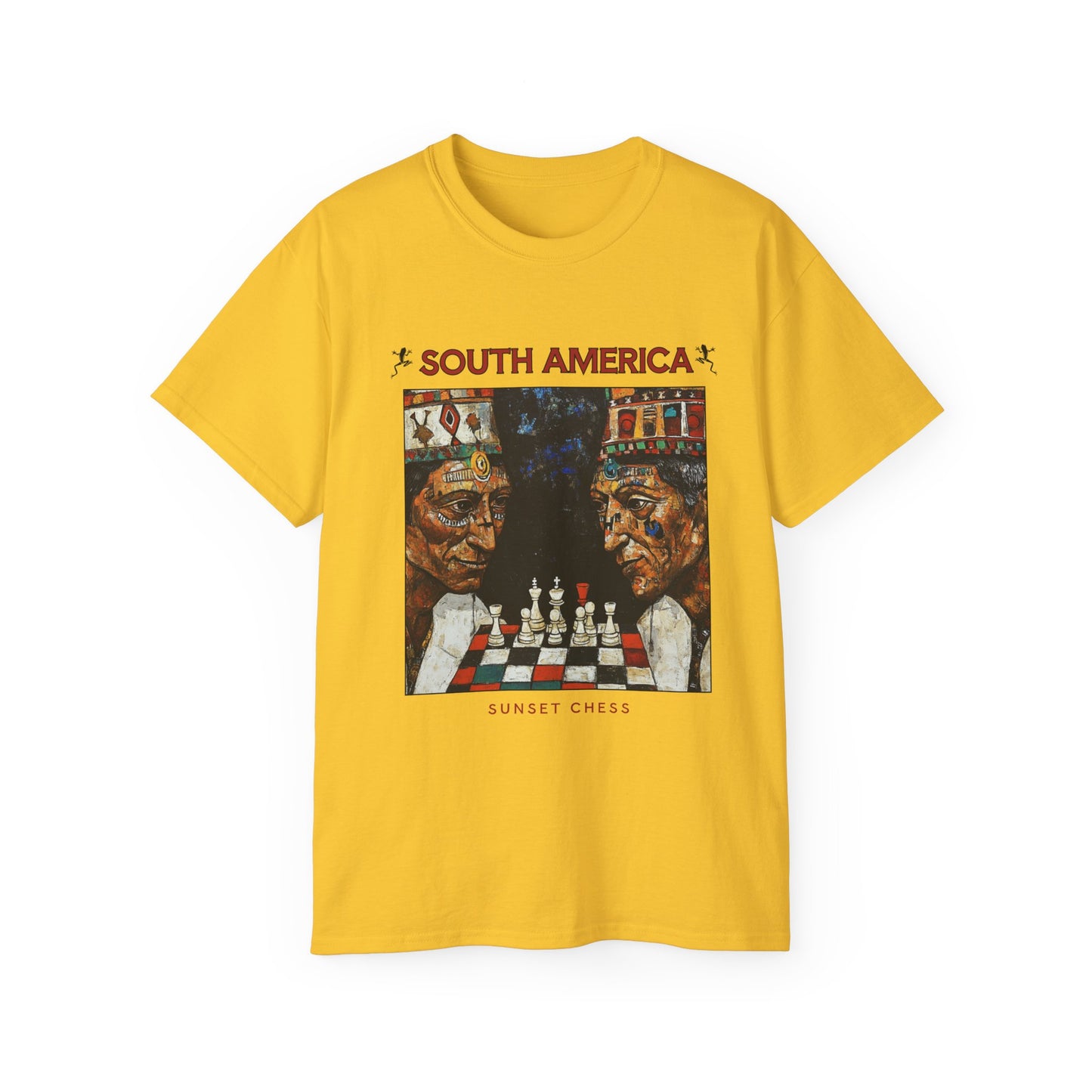 South Americans Chess Match - Yellow Chess T Shirt