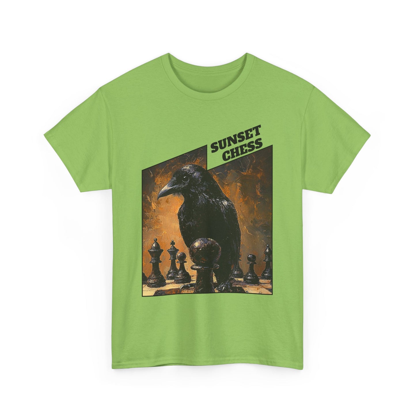The Raven - Lime Green Chess T Shirt