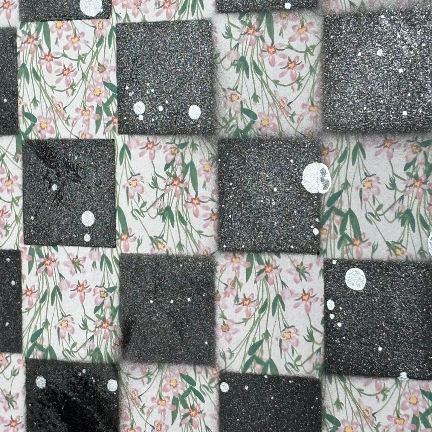 Beautiful Flower Pattern - Large Scrapbook Chess Board