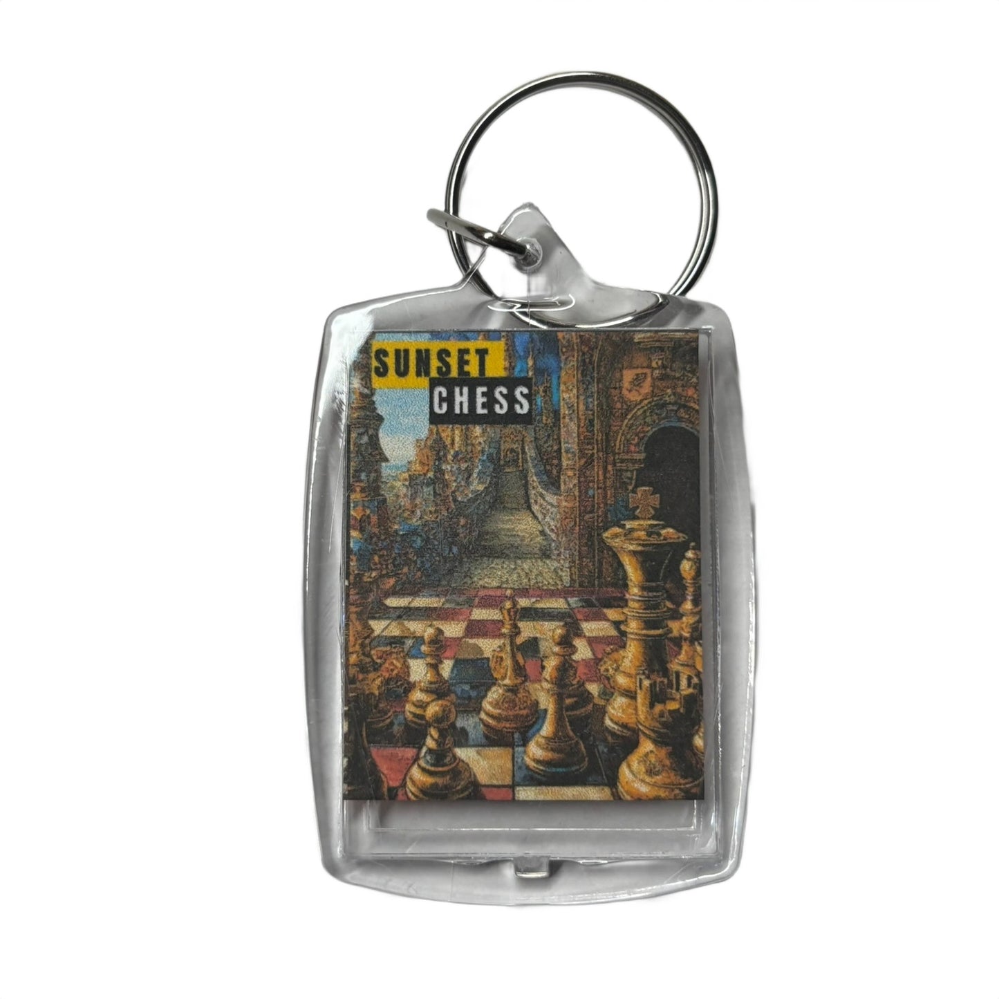 The City - Chess  Photo Keychain