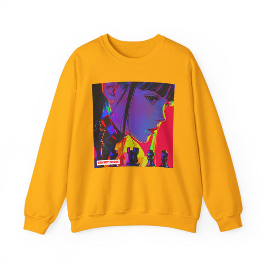 Keeping Composure - Yellow Gold Chess Crewneck Sweater