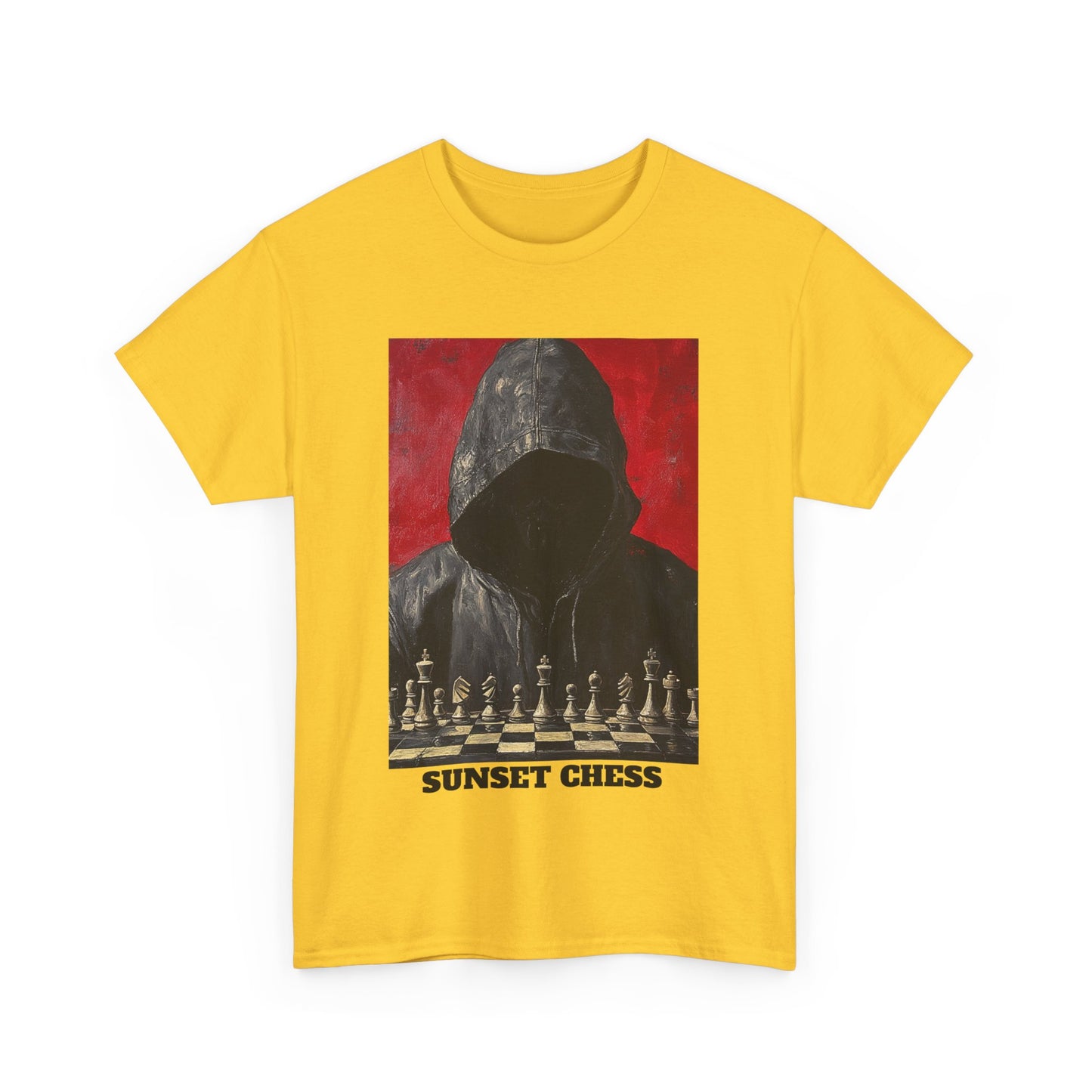 The Hoodie Chess Master - Yellow Chess T Shirt