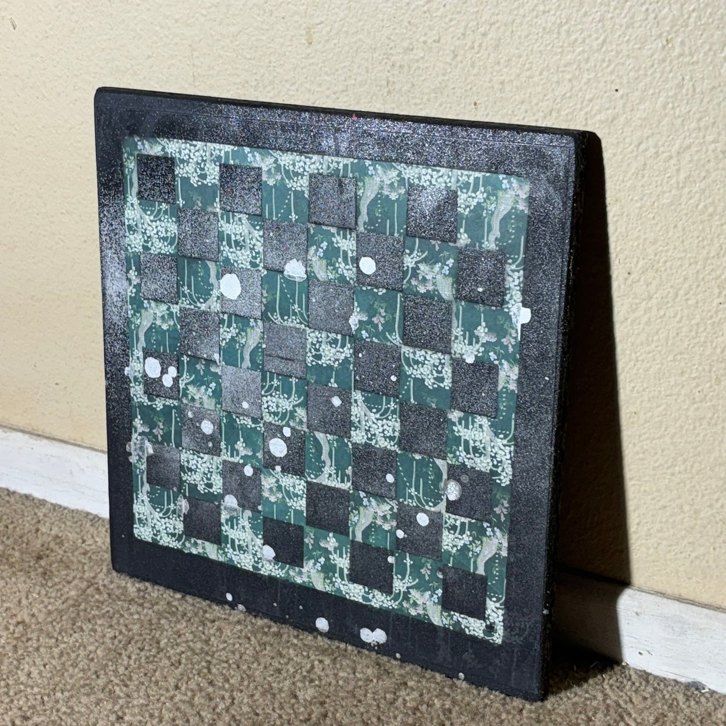 Chrome Mist Green - Scrapbook Chess Board