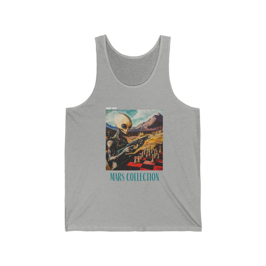 Mars Wars - Gray Chess Tank Top