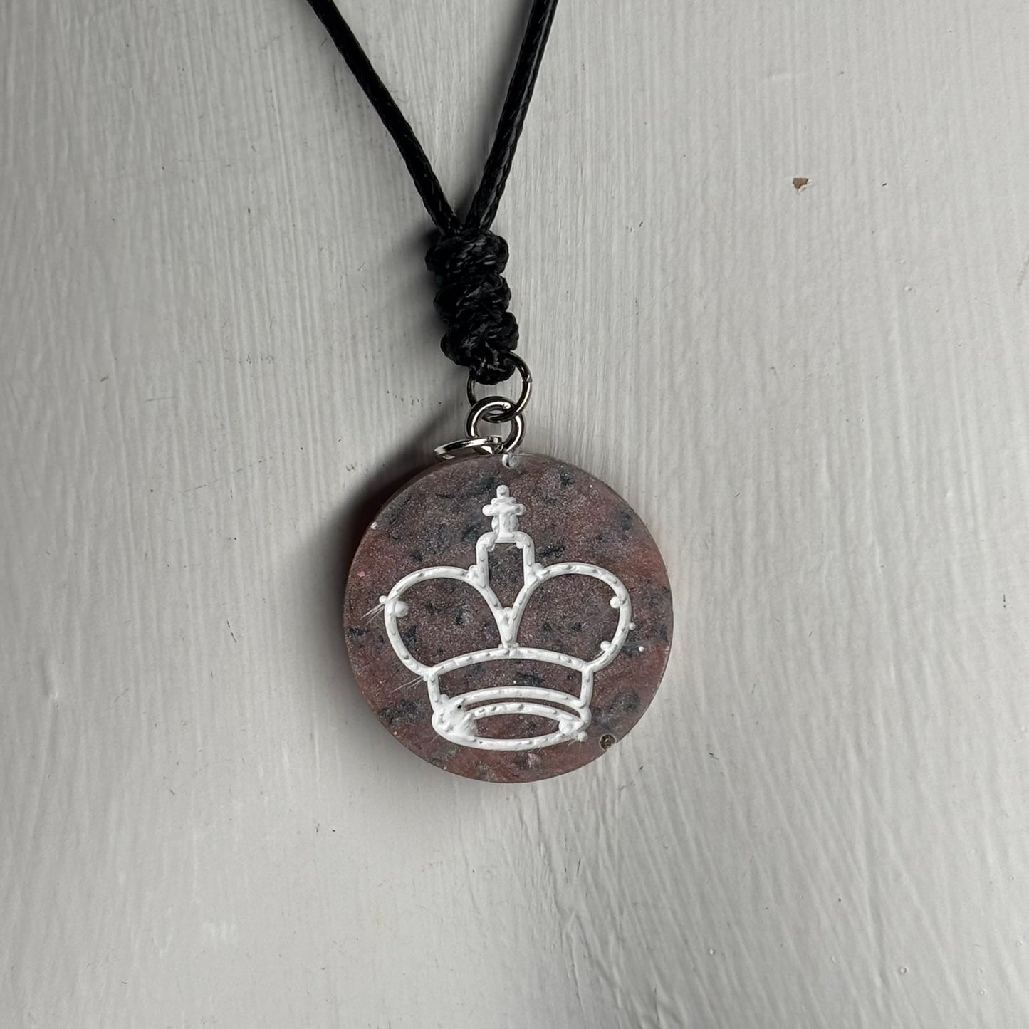 Luxury King - Handmade Resin Chess Necklace