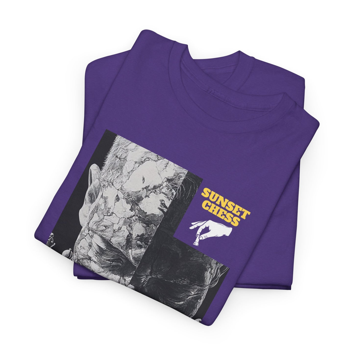 Stone Thinker - Purple Chess T Shirt
